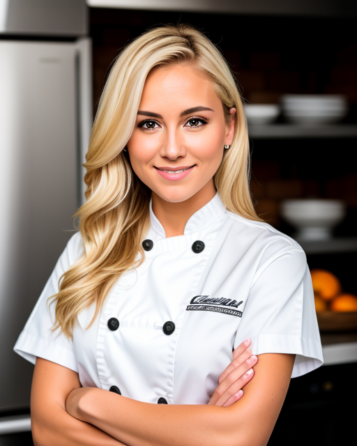 Blonde Female Chef 