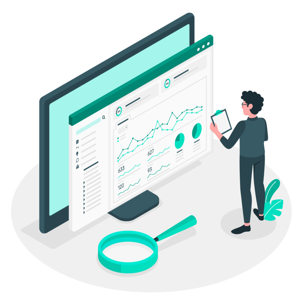 illustration for website insights and analytics 